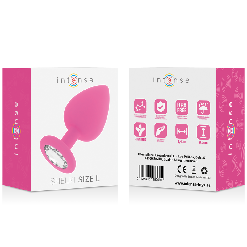 Plug Shelki L Intenso Anal Rosa Quente