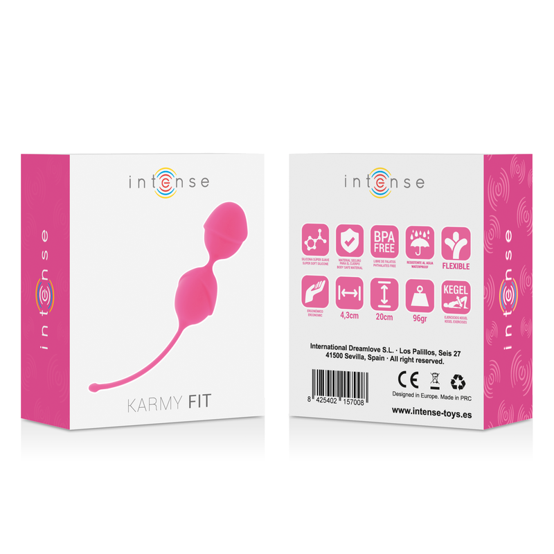 Bolas Karmy Fit Kegel Silicone Rosa Intense