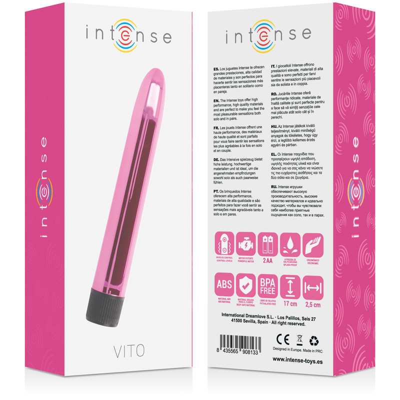 Vibrador Classico Intense Vito Vibrator Rosa