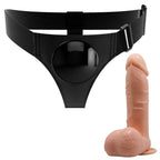 Strap On Pretty Love - Harness Universal Com Dildo Tom 20 Cm Natural