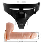 Strap On Pretty Love - Harness Universal Com Dildo Tom 20 Cm Natural
