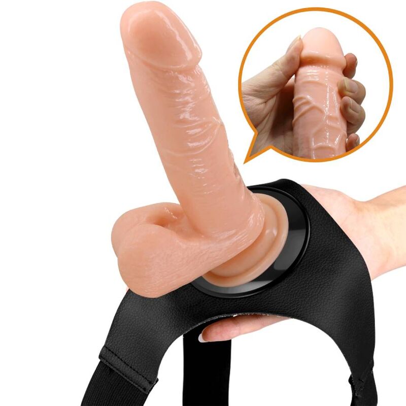 Strap On Pretty Love - Harness Universal Com Dildo Tom 20 Cm Natural