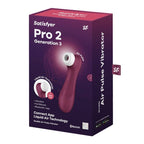 Estimulador Pro 2 Gen 3 Satisfyer Com Connect App Vermelho Tinto