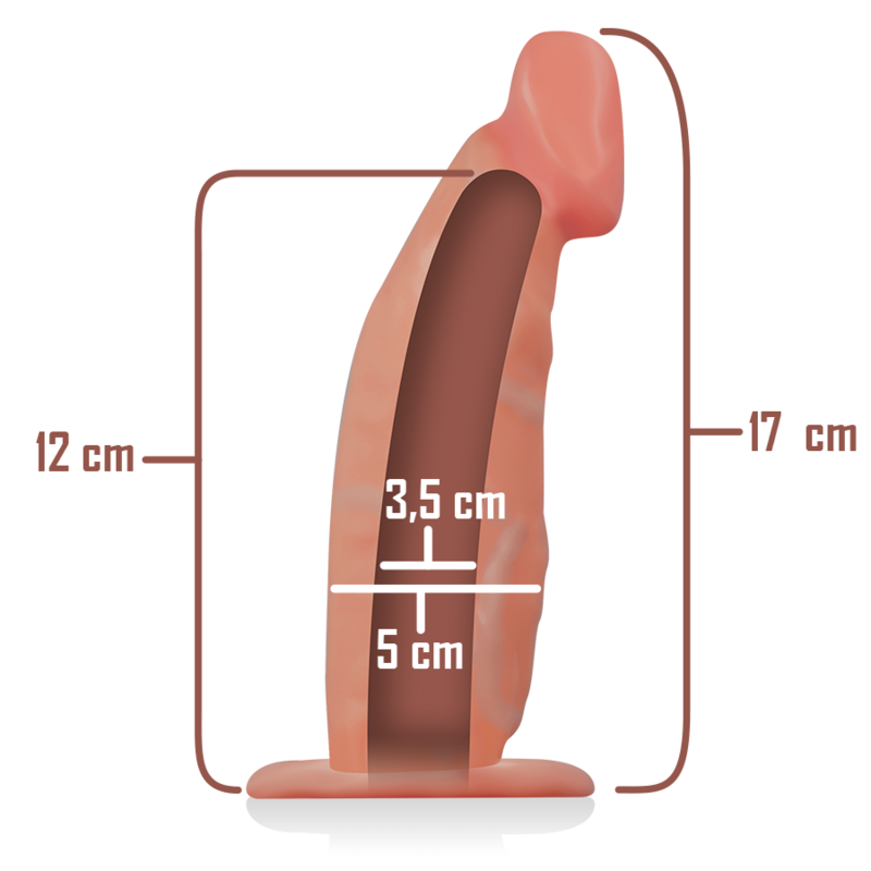 Strap-On - Hollow Extender 18 X 3.5 Cm Intense