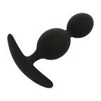 Plug Anal Black&Silver - Orson Plug Silicone 2 Anal Waves 9 Cm
