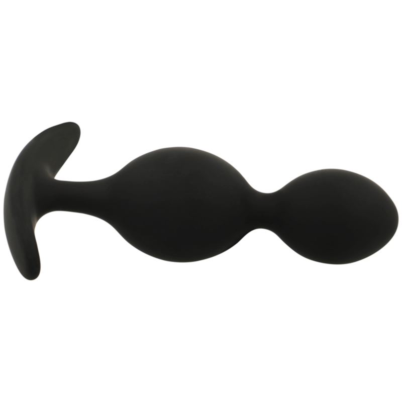 Plug Anal Black&Silver - Orson Plug Silicone 2 Anal Waves 9 Cm
