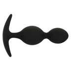 Plug Anal Black&Silver - Orson Plug Silicone 2 Anal Waves 9 Cm