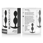 Plug Anal Black&Silver - Orson Plug Silicone 2 Anal Waves 9 Cm