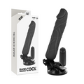 Vibrador Realistico Basecock Com Controle Remoto 20Cm Preto