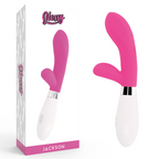 Vibrador Com Estimulador De Clitóris Glossy Jackson Rabbit Rosa
