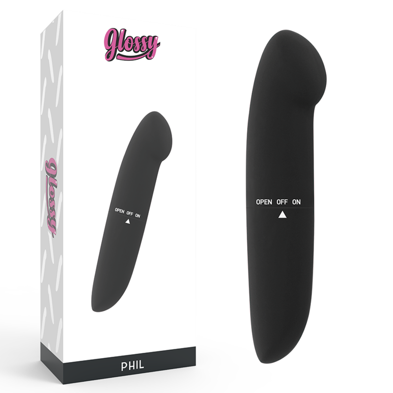 Vibrador G-Point Preto Glossy Phil