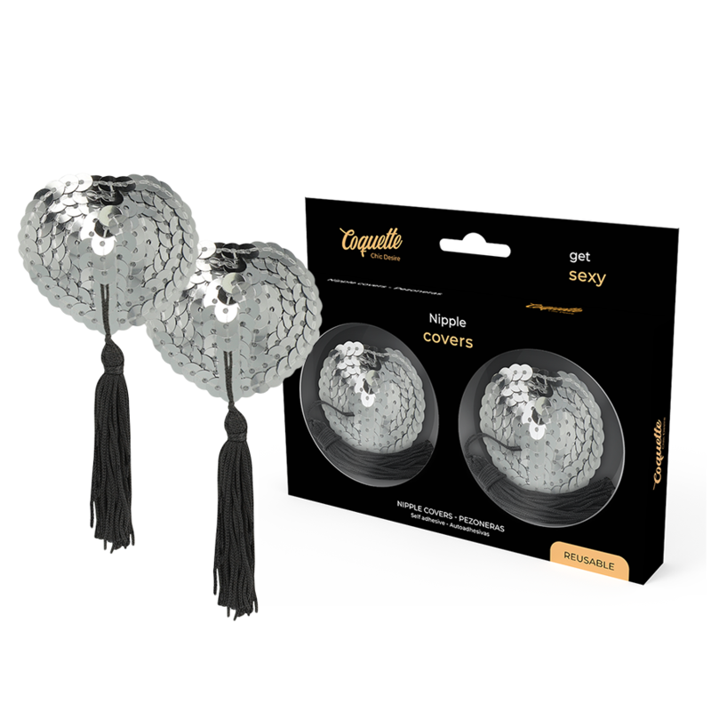 Tapa Mamilos Coquette Chic Desire Prateado