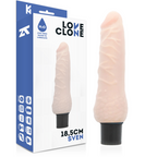 Vibrador Loveclone Sven Com Auto-Lubrificação Dong 18,5 Cm