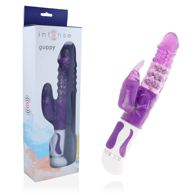 Vibrador Intense Guppy Rabbit Roxo