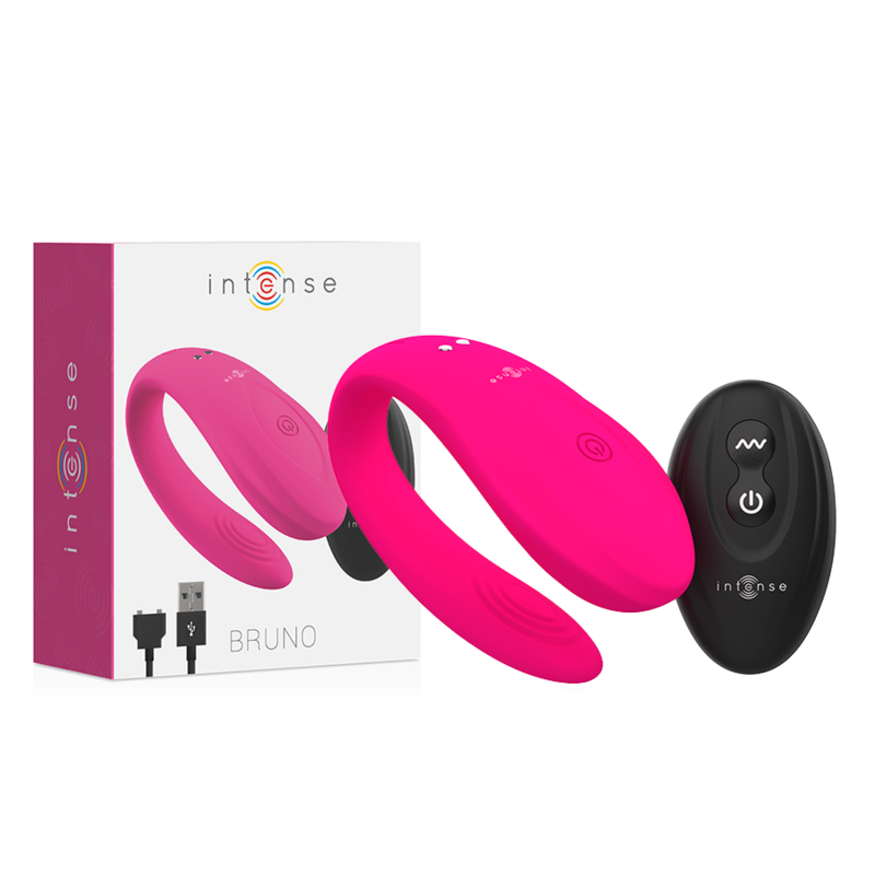Vibrador De Casal Intense Bruno Partner Double Pleasure Rosa