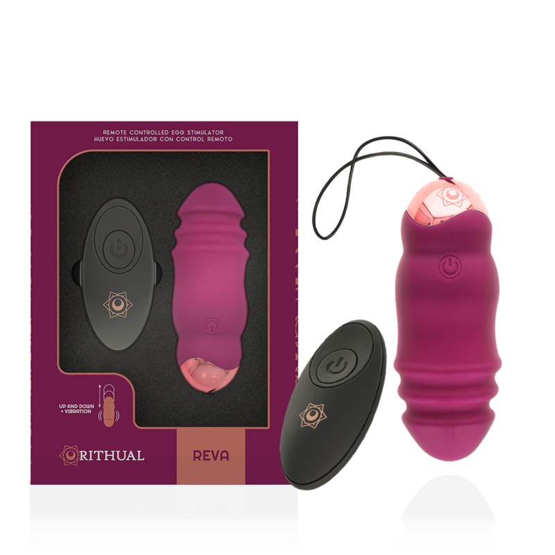 Estimulador De Ovo Com Controle Remoto Rithual Reva Para Cima E Para Baixo + Vibração