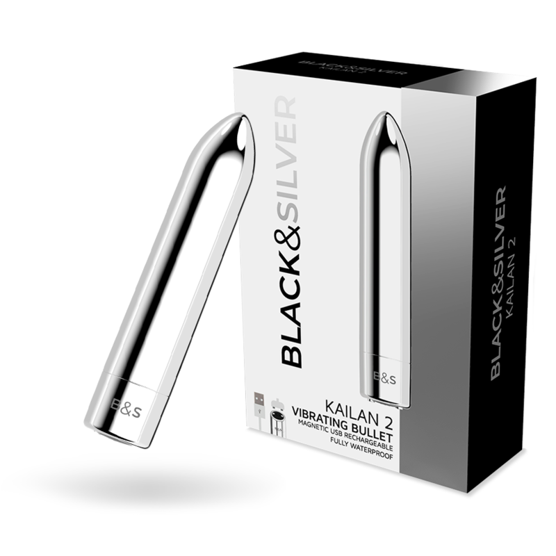 Bala Vibratória Black&Silver Kailan 2 Silver