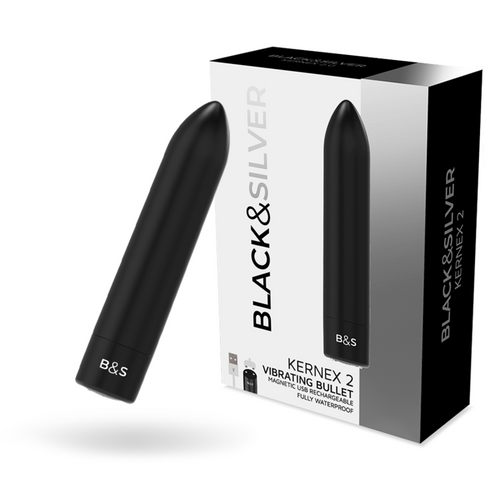 Bala Vibrante Kernex 2 Preto Black&Silver