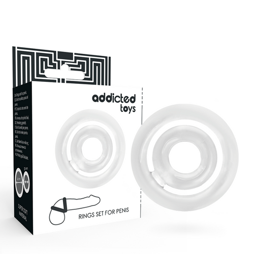Aneis Penianos Addicted Toys Potenz- C-Ring Penis Clear