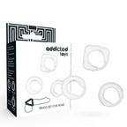 Kit 3 Aneis Penianos Addicted Toys C-Ring Set Claro