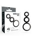 Anel Peniano Addicted Toys Rings Set For Penis - Smoked