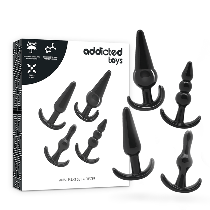 Kit Plug Anal 4 Peças Addicted Toys