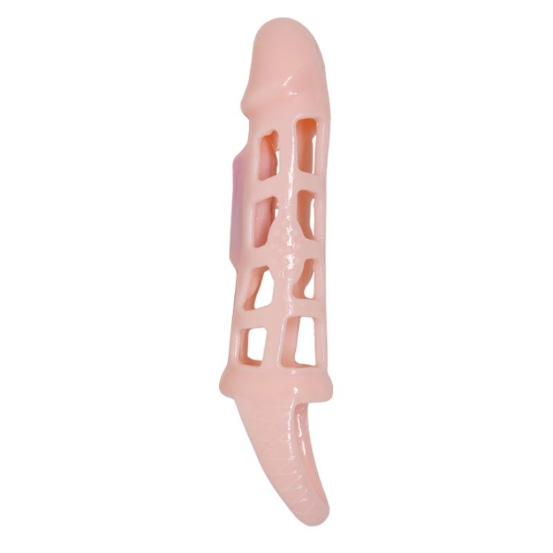 Pretty Love - Capa Extensora De Pênis Harrison Com Vibração E Correia 13,5 Cm