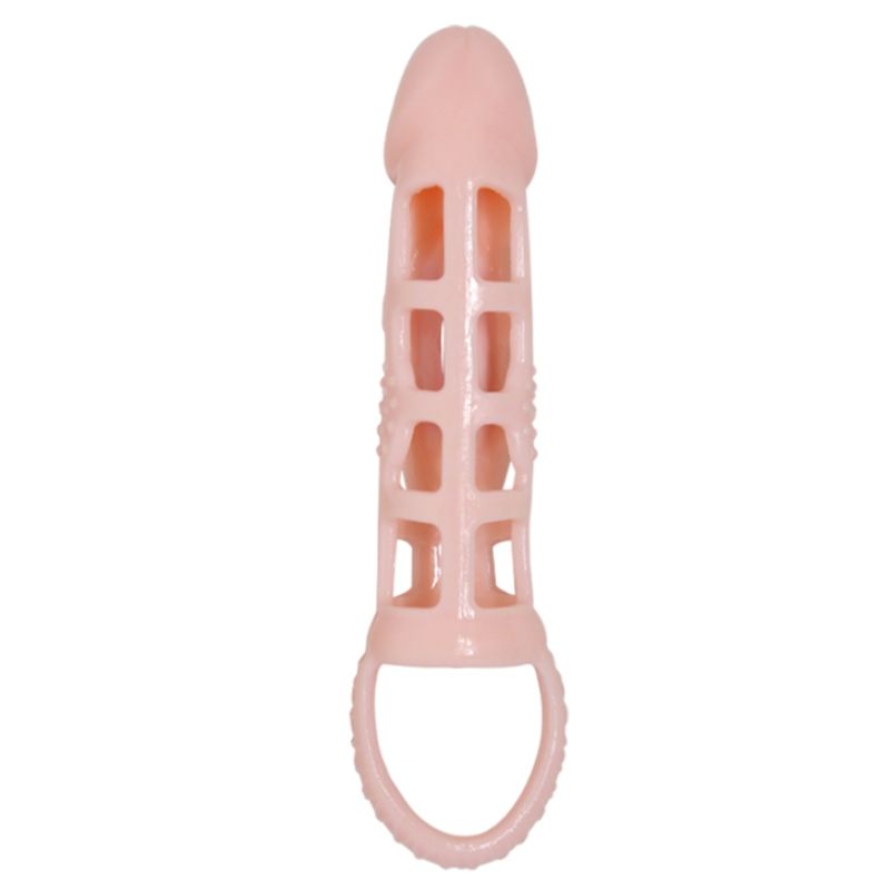 Pretty Love - Capa Extensora De Pênis Harrison Com Vibração E Correia 13,5 Cm