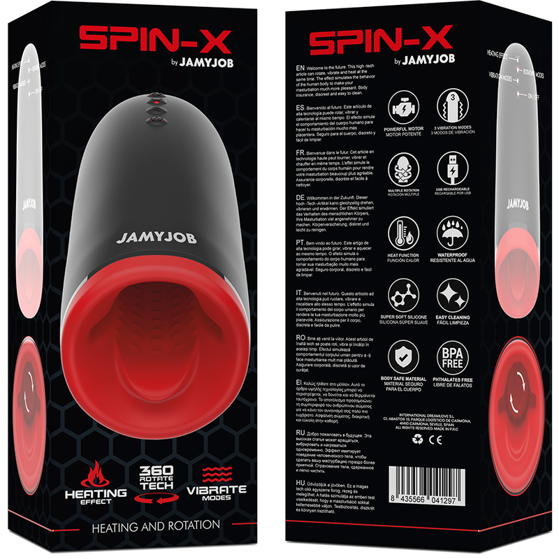 Masturbador De Aquecimento E Rotação Spin-X Jamyjob?
