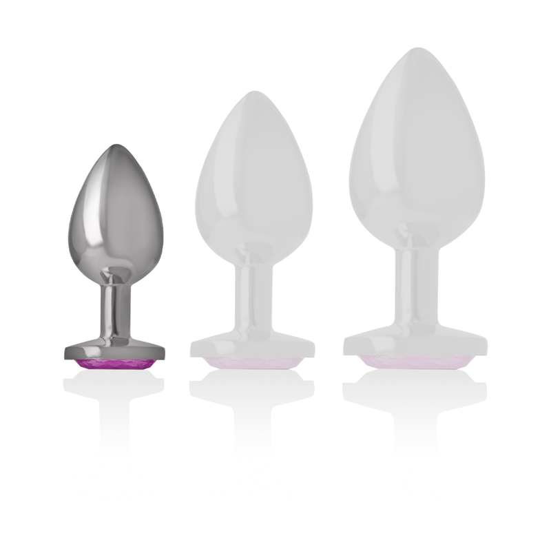 Plug Anal Metal Com Coração Rosa Tam. S Intense