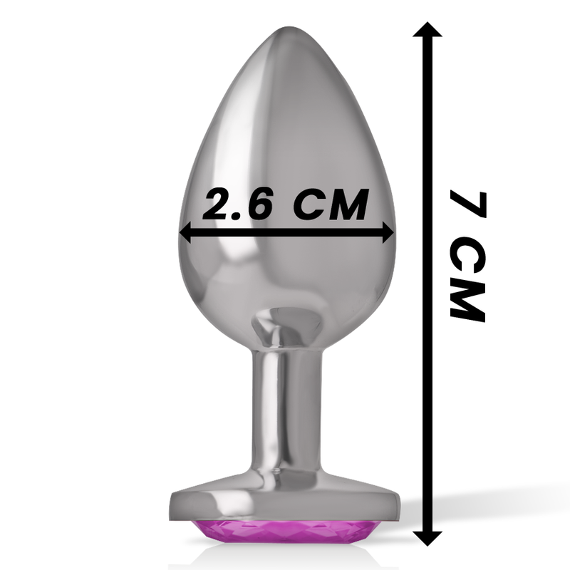 Plug Anal Metal Com Coração Rosa Tam. S Intense