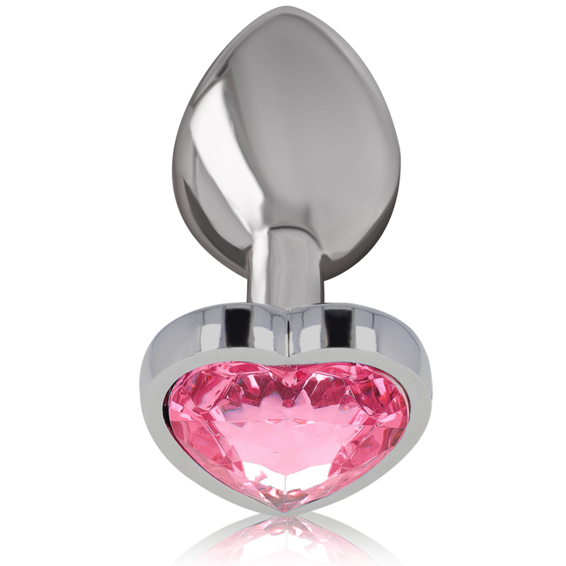 Plug Anal Metal Com Coração Rosa Tam. S Intense