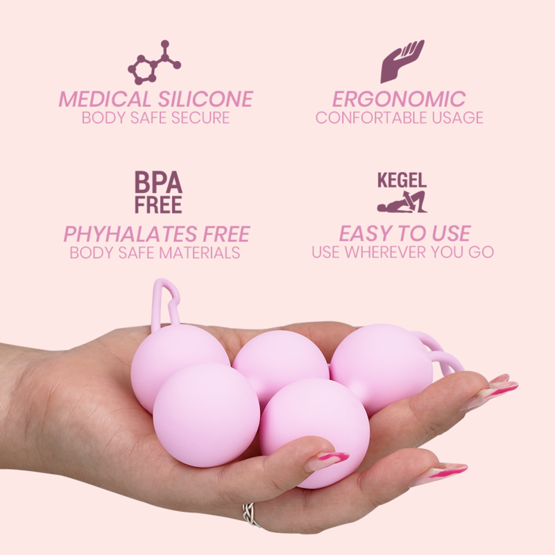 Kit Bolas Kegel Intimichic Pelvis Health Ii Reabilitação Do Assoalho Pélvico
