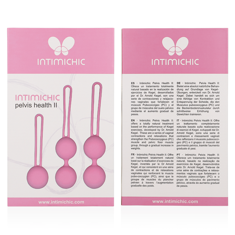 Kit Bolas Kegel Intimichic Pelvis Health Ii Reabilitação Do Assoalho Pélvico