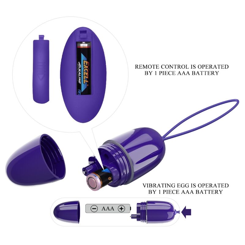 Pretty Love - Selkie Youth Mini Ovo Vibrante Violeta Controle Remoto