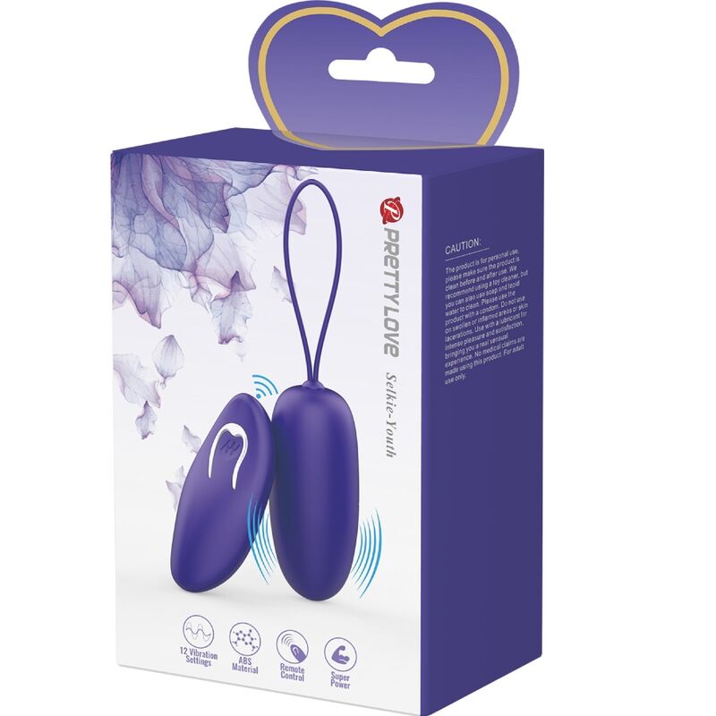 Pretty Love - Selkie Youth Mini Ovo Vibrante Violeta Controle Remoto