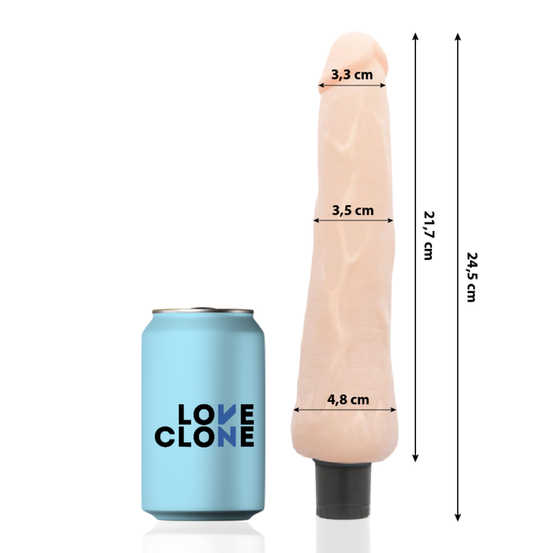 Vibrador Loveclone Ragnar Com Auto-Lubrificação Dong 24,5 Cm
