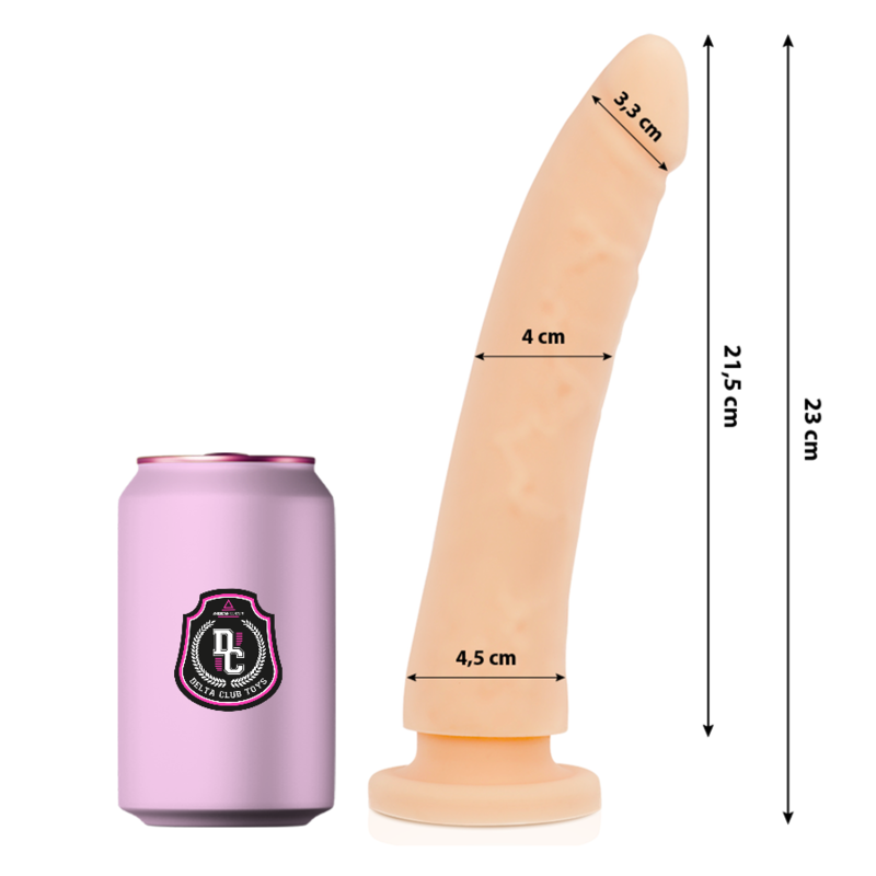 Dildo Delta Club Toys Dong Flesh Silicone 23 X 4.5 Cm