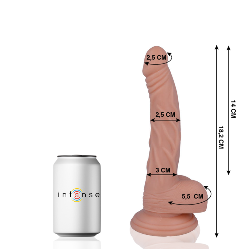 Dildo Mr Intense - 12 Realistic Cock 18.2 Cm -O- 2.5 Cm