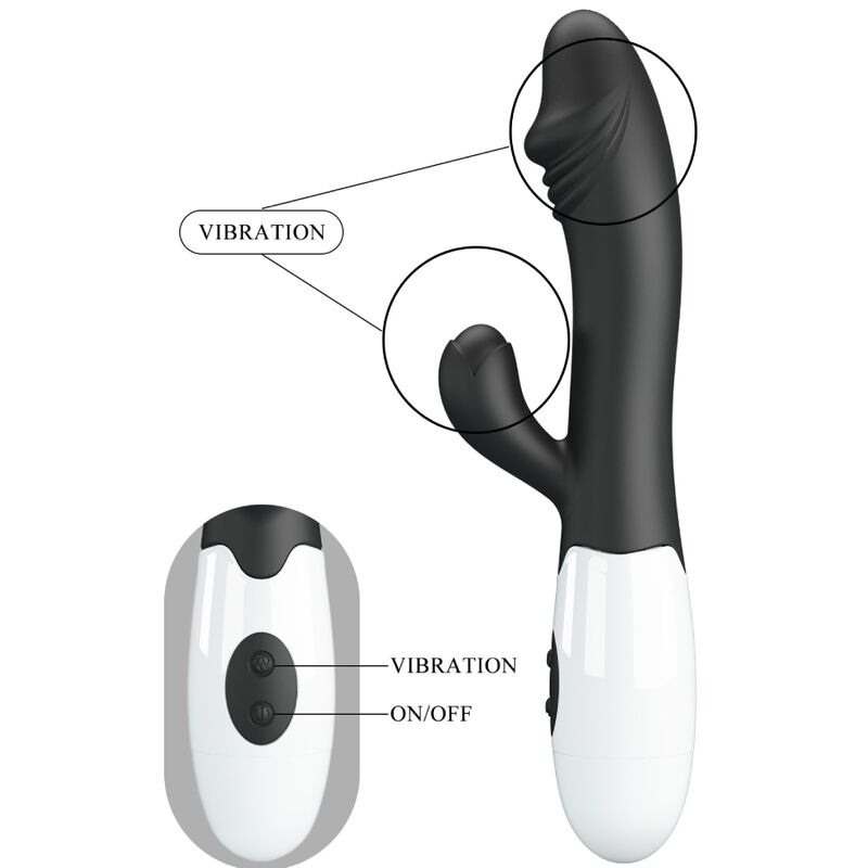 Pretty Love - Vibrador Snappy Ponto G Preto
