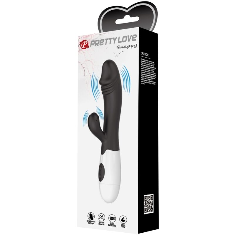 Pretty Love - Vibrador Snappy Ponto G Preto