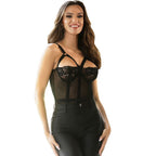 Subblime - Teddy Com Detalhe De Alça-Liga No Peito Preto L/Xl