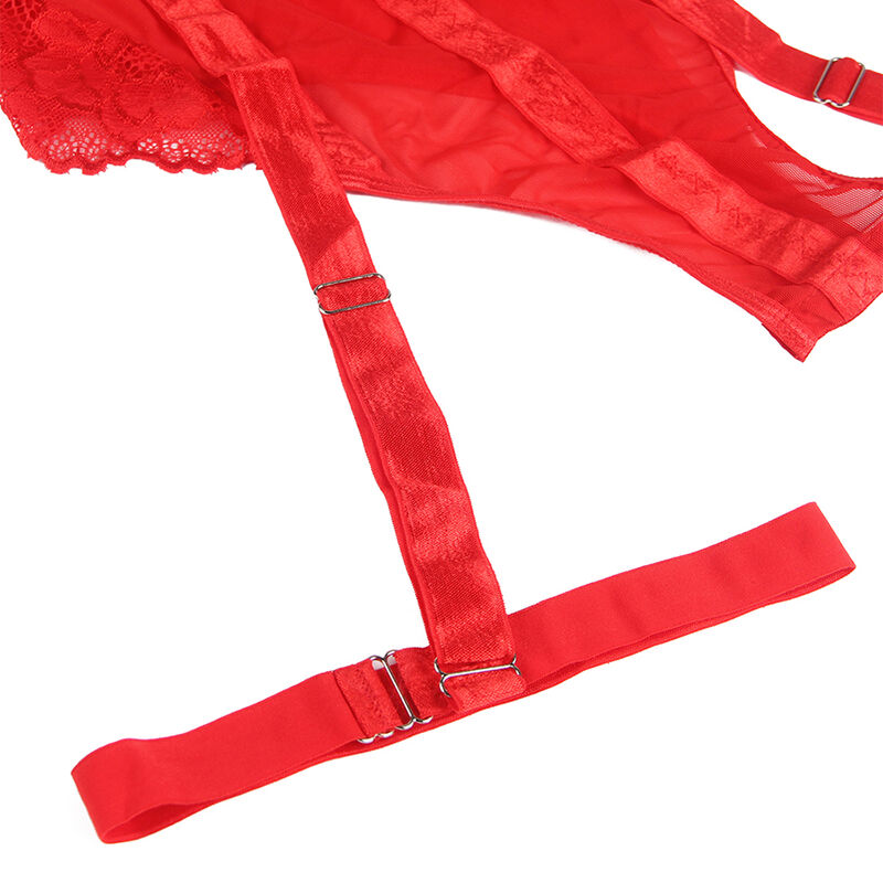 Subblime - Teddy Com Detalhe De Alça-Liga No Peito Vermelho L/Xl