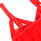 Subblime - Teddy Com Detalhe De Alça-Liga No Peito Vermelho L/Xl