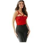 Subblime - Teddy Com Detalhe De Alça-Liga No Peito Vermelho L/Xl