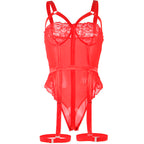 Subblime - Teddy Com Detalhe De Alça-Liga No Peito Vermelho L/Xl