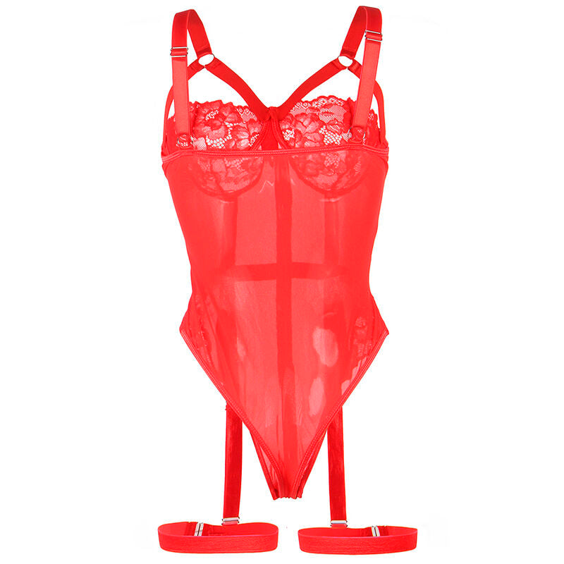 Subblime - Teddy Com Detalhe De Alça-Liga No Peito Vermelho L/Xl