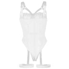 Subblime - Teddy Com Detalhe De Alça-Liga No Peito Branco S/M