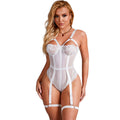 Subblime - Teddy Com Detalhe De Alça-Liga No Peito Branco S/M