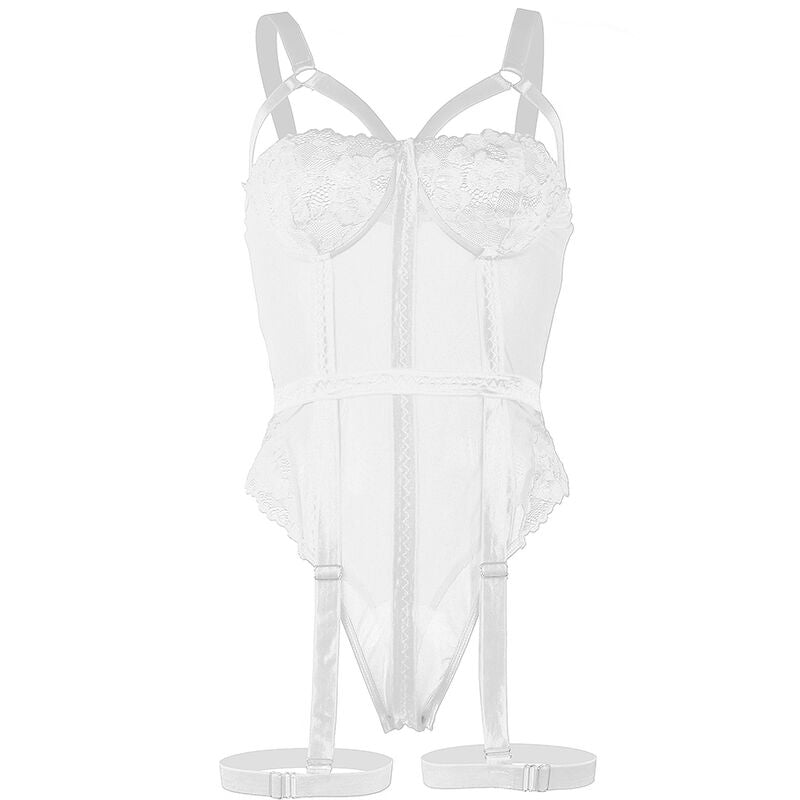 Subblime - Teddy Com Detalhe De Alça-Liga No Peito Branco S/M